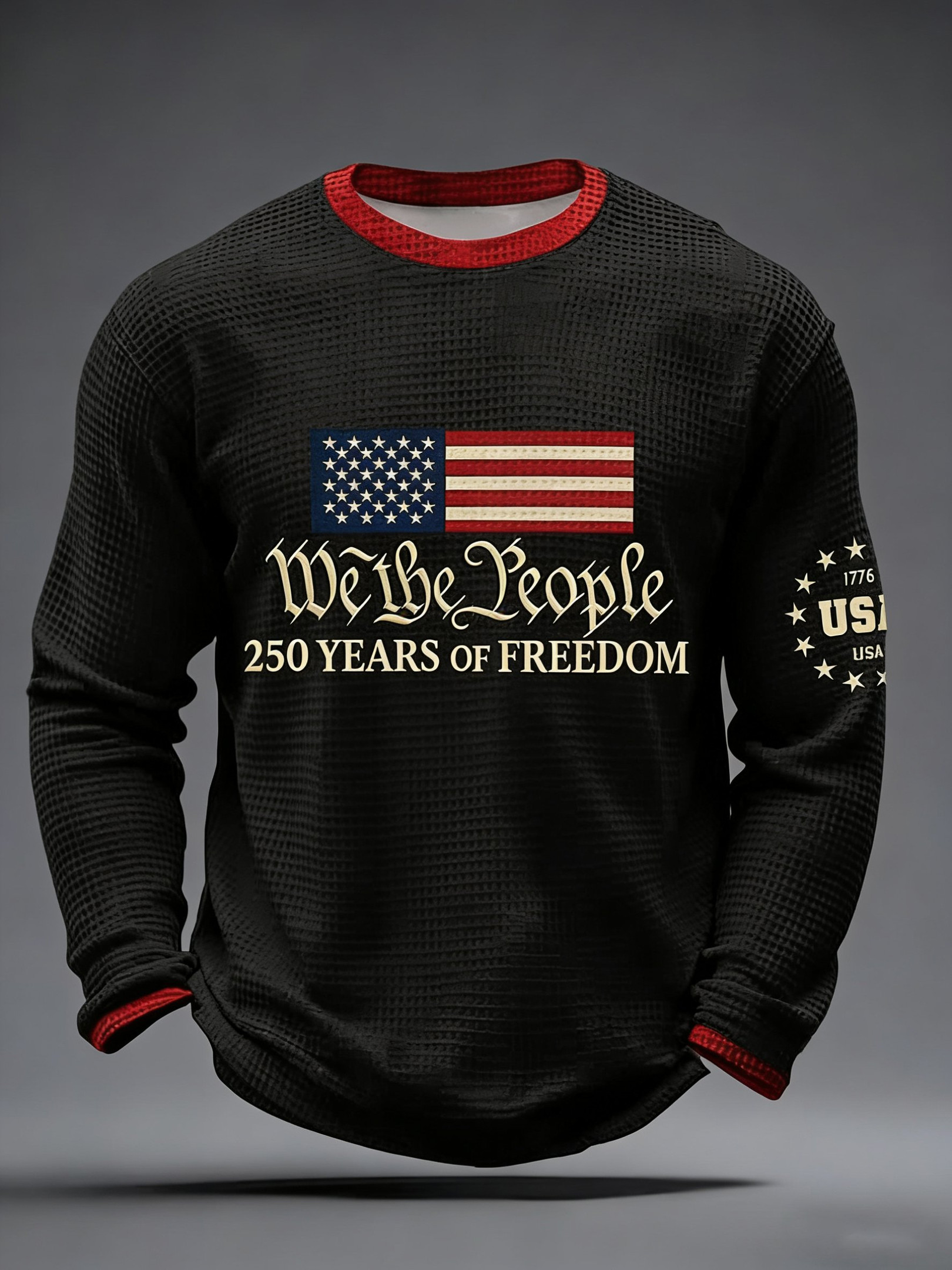 American 250th Anniversary 1776 2026 Long Sleeve Shirt Retro USA 250 Merch 4th Of July Gifts