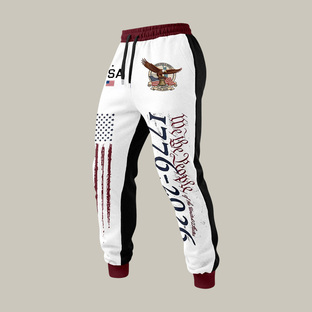 American 250th Anniversary 1776 2026 Sweatpants Fourth Of July Clothing Present For Him