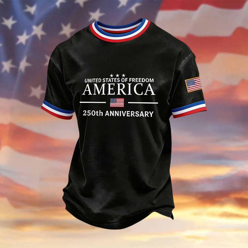American 250th Anniversary 1776 2026 T-Shirt American 250 Years Birthday Shirt 4Th Of July Gift