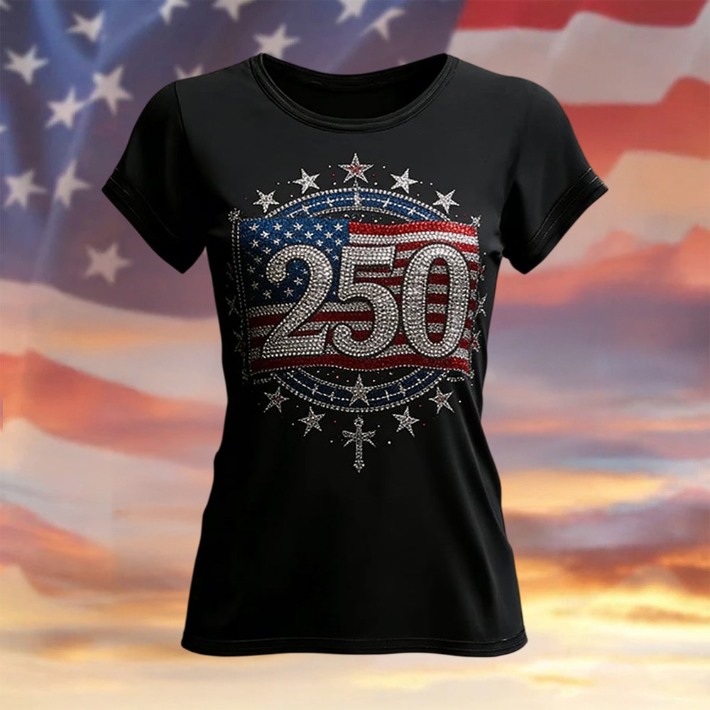 American 250th Anniversary 1776 2026 T-Shirt July Fourth Outfit Ideas Independence Day Present
