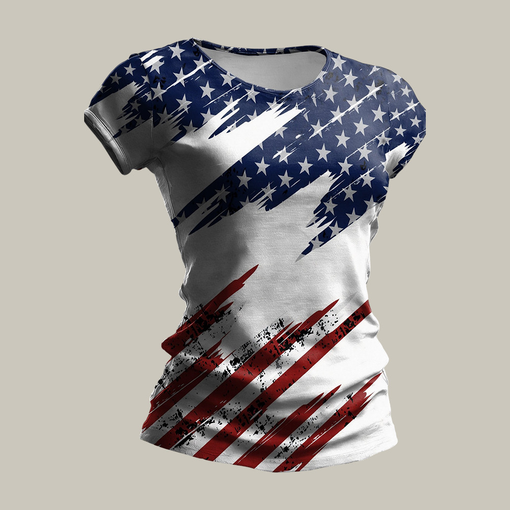 American 250th Anniversary Commemorative T-Shirt Fourth Of July Clothes Present For Wife