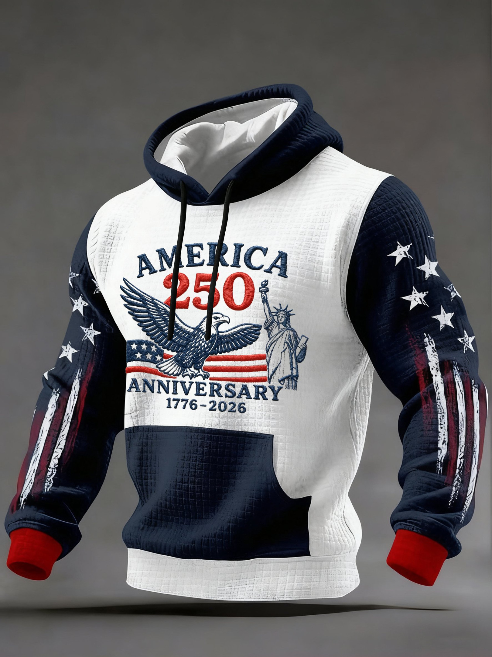 American 250th Anniversary Hoodie Liberty Statue American Flag Apparel Freedom Gifts