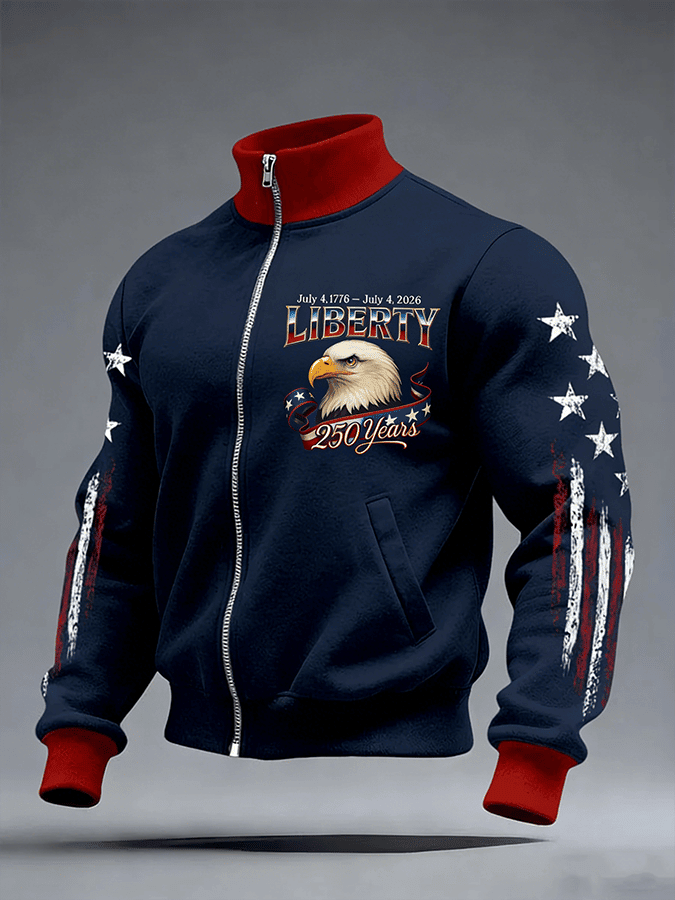 American 250th Anniversary Liberty Zip Sweatshirt Patriotic Clothing Best Gifts For Brothers