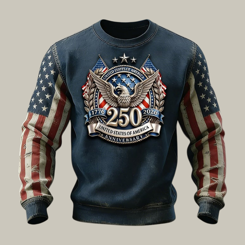 American 250th Anniversary Sweatshirt America's 250th Birthday Clothing Line Gift For Patriots