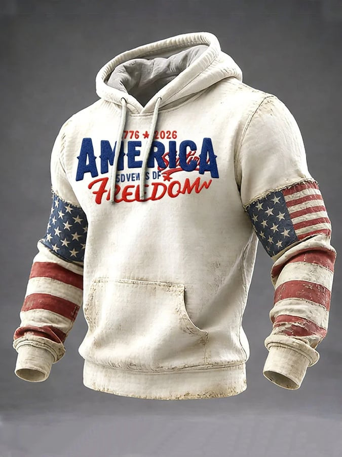 American 250th Anniversary Vintage Hoodie Independence Day 2026 Hoodie Gifts