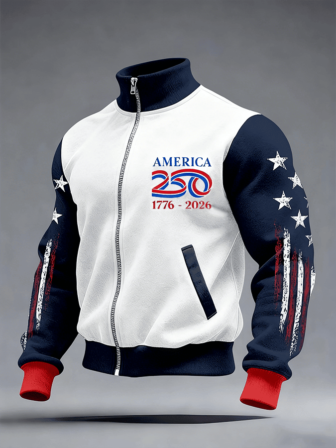 American 250th Anniversary Zip Sweatshirt 1776 2026 Merchandise Patriotic Gift Ideas For Him