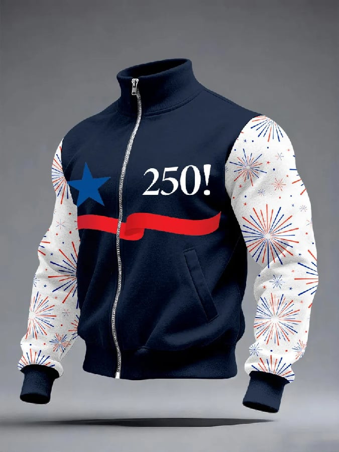 American 250th Anniversary Zip Sweatshirt Celebrating US 250 Patriotic Clothing Gifts
