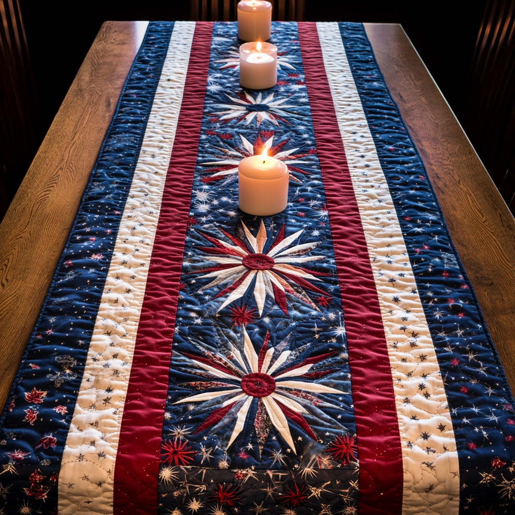 American Accent Quilted Table Runner Dining Table Ideas Patriotic Gift Ideas
