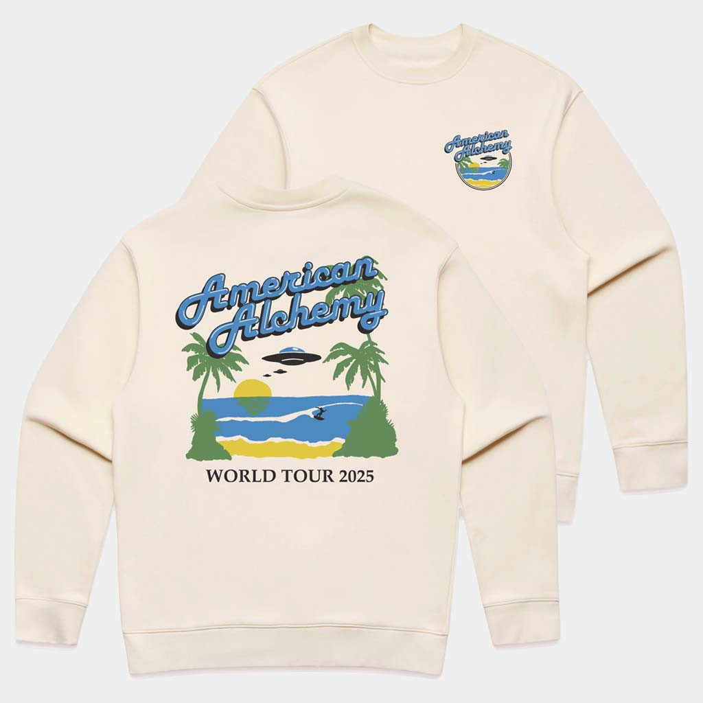 American Alchemy Merch Morning Of The Earth Crewneck American Alchemy World Tour 2025 Sweatshirt
