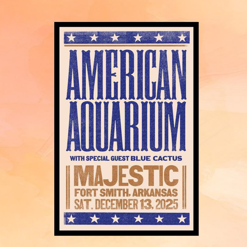 American Aquarium Merch Dec 13 2025 In Fort Smith Arkansas Event Poster Gifts For Music Fans