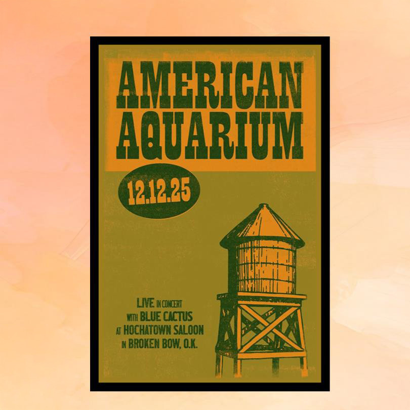 American Aquarium Merch Hochatown Saloon Dec 12 2025 Concert Poster Gifts For Music Lovers