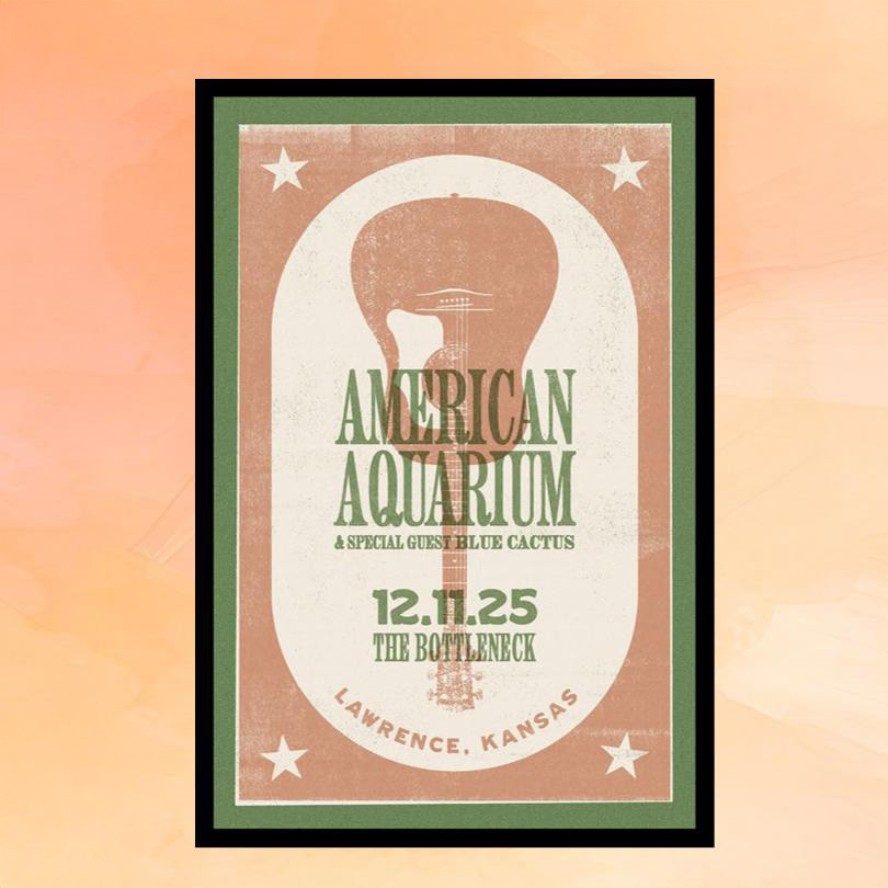 American Aquarium Merch The Bottleneck Dec 11 2025 Lawrence KS Tour Poster Home Decor Gifts American Aquarium Merch The Bottleneck Dec 11 2025 Lawrence KS Tour Poster Home Decor Gifts