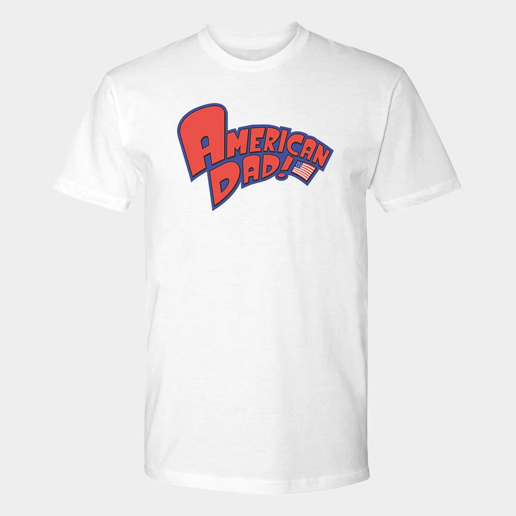 American Dad Merch 2026 American Dad Logo T-Shirt White Great Father's Day Gifts American Dad Merch 2026 American Dad Logo T-Shirt White Great Father's Day Gifts