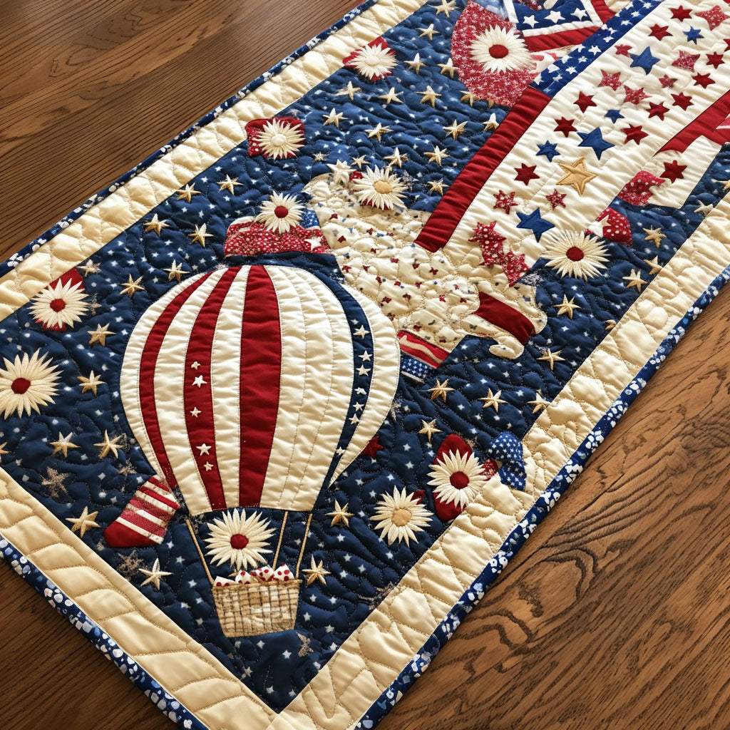 American Dreamscape Quilted Table Runner Kitchen Table Decor Ideas Patriotic Gift Ideas