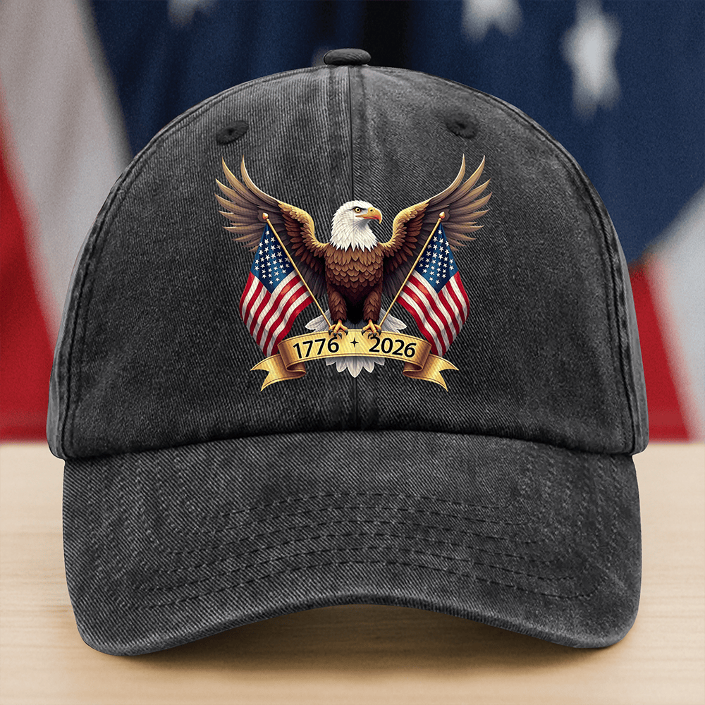 American Eagle And Us Flag 250th Birthday Hat Fourth Of July Baseball Cap Gifts For Patriots