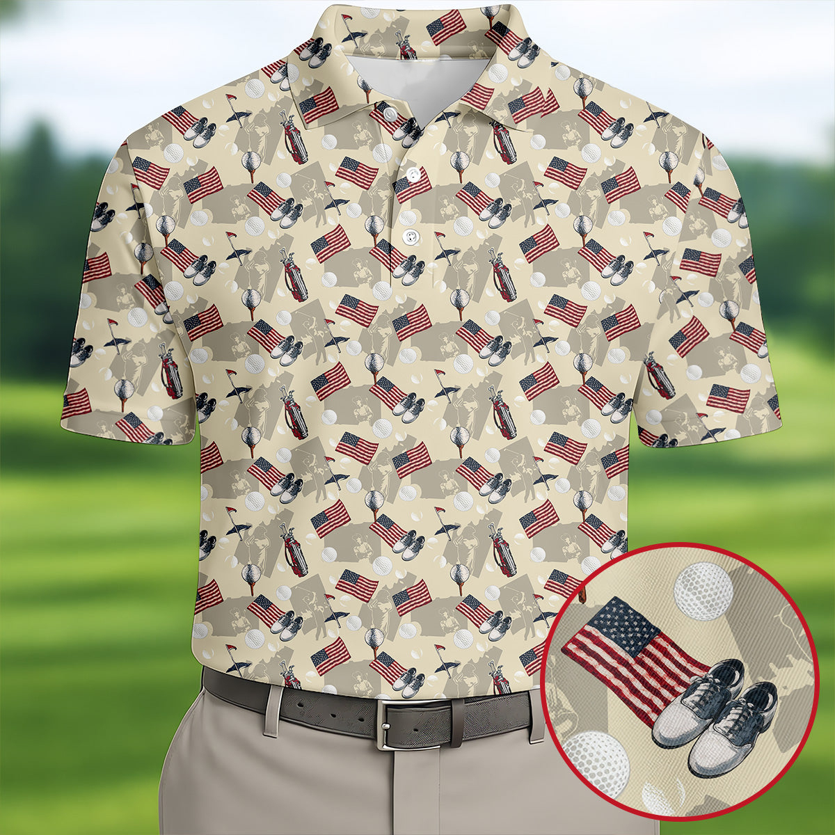 American Flag 250 Celebration Golf Polo Shirt Best Golf Shirts Golf Gift Ideas For Men
