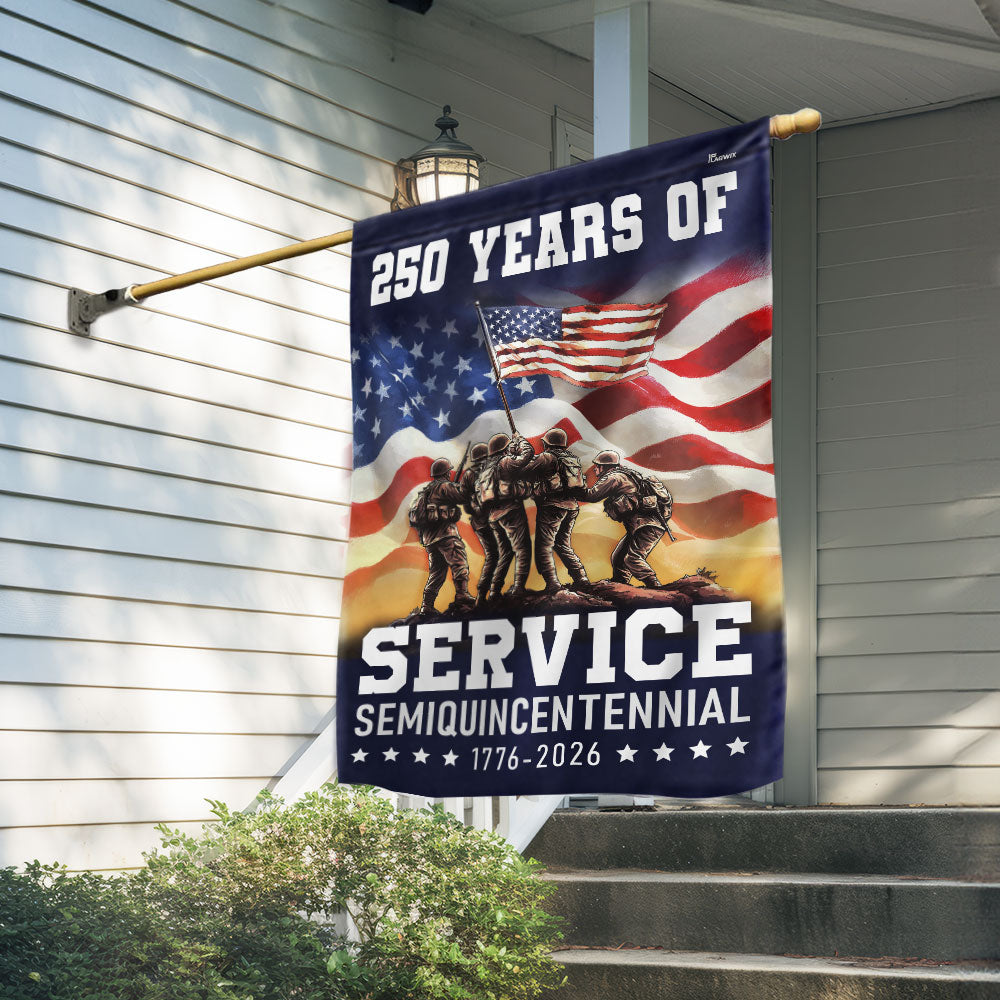 American Flag 250 Years Of Service Semiquincentennial 4th Of July Flag