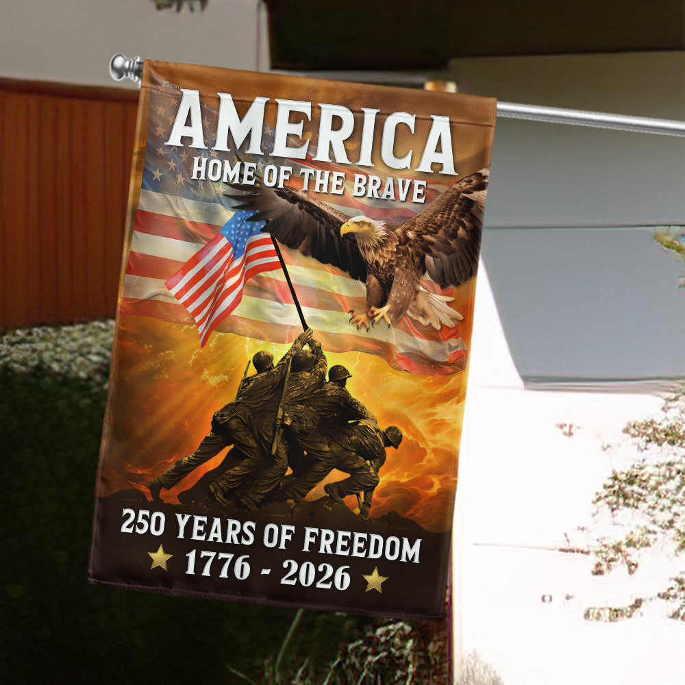 American Flag 250th Anniversary Double Sided Canvas Flag For Patriotic Holidays 1776 2026