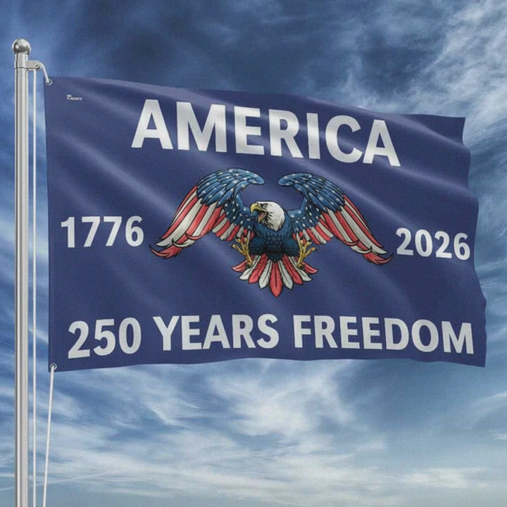 American Flag America 250th Anniversary Grommet Freedom 4th Of July Flag