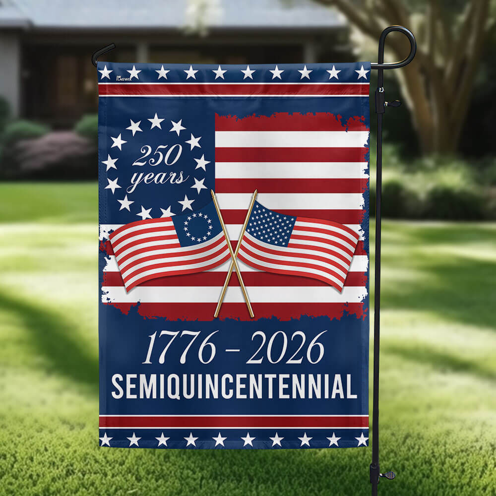 American Flag America 250th Anniversary Semiquincentennial Decorative Flag