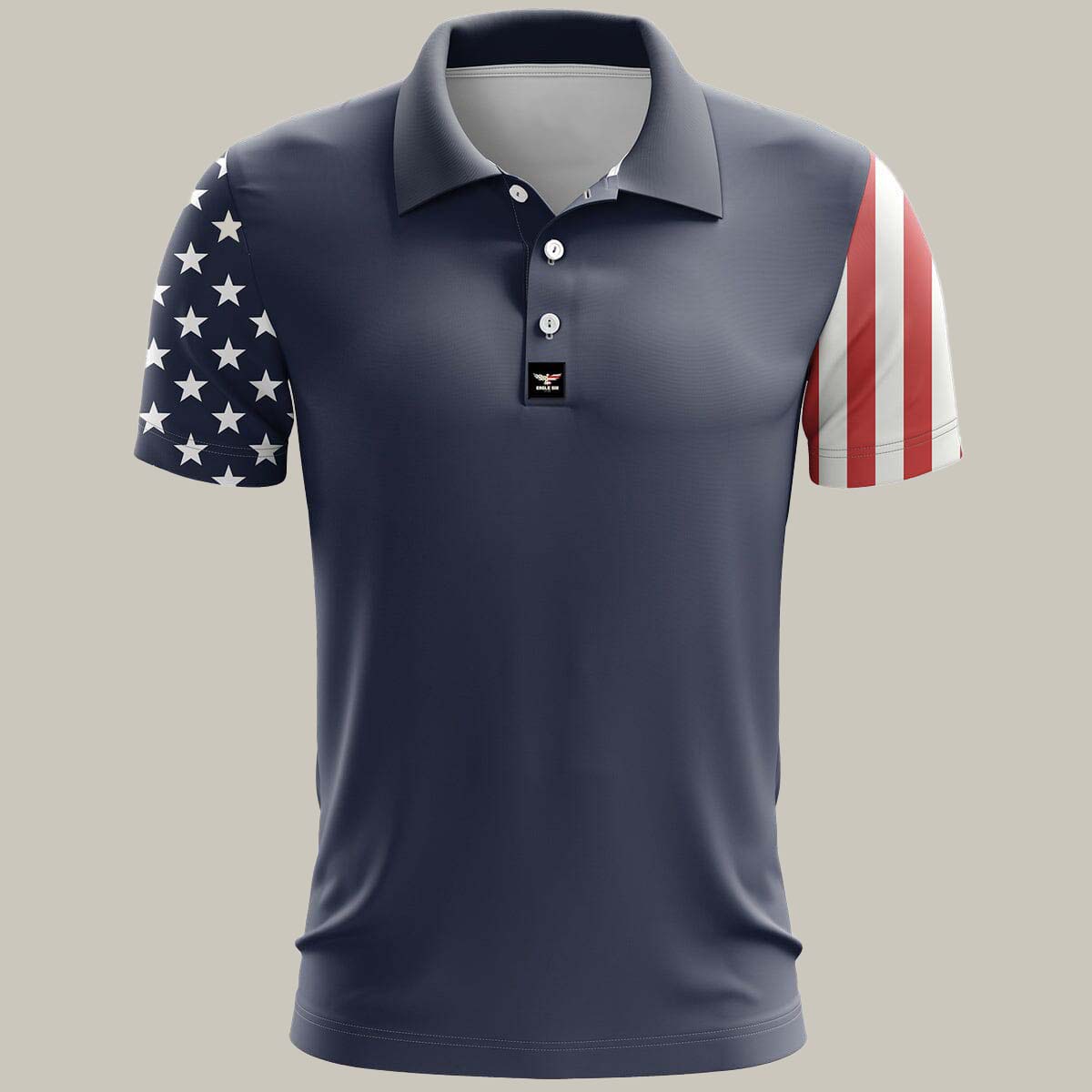 American Flag Golf Polo Shirt Patriotic Golf Shirt Best Gifts For Men Golfers