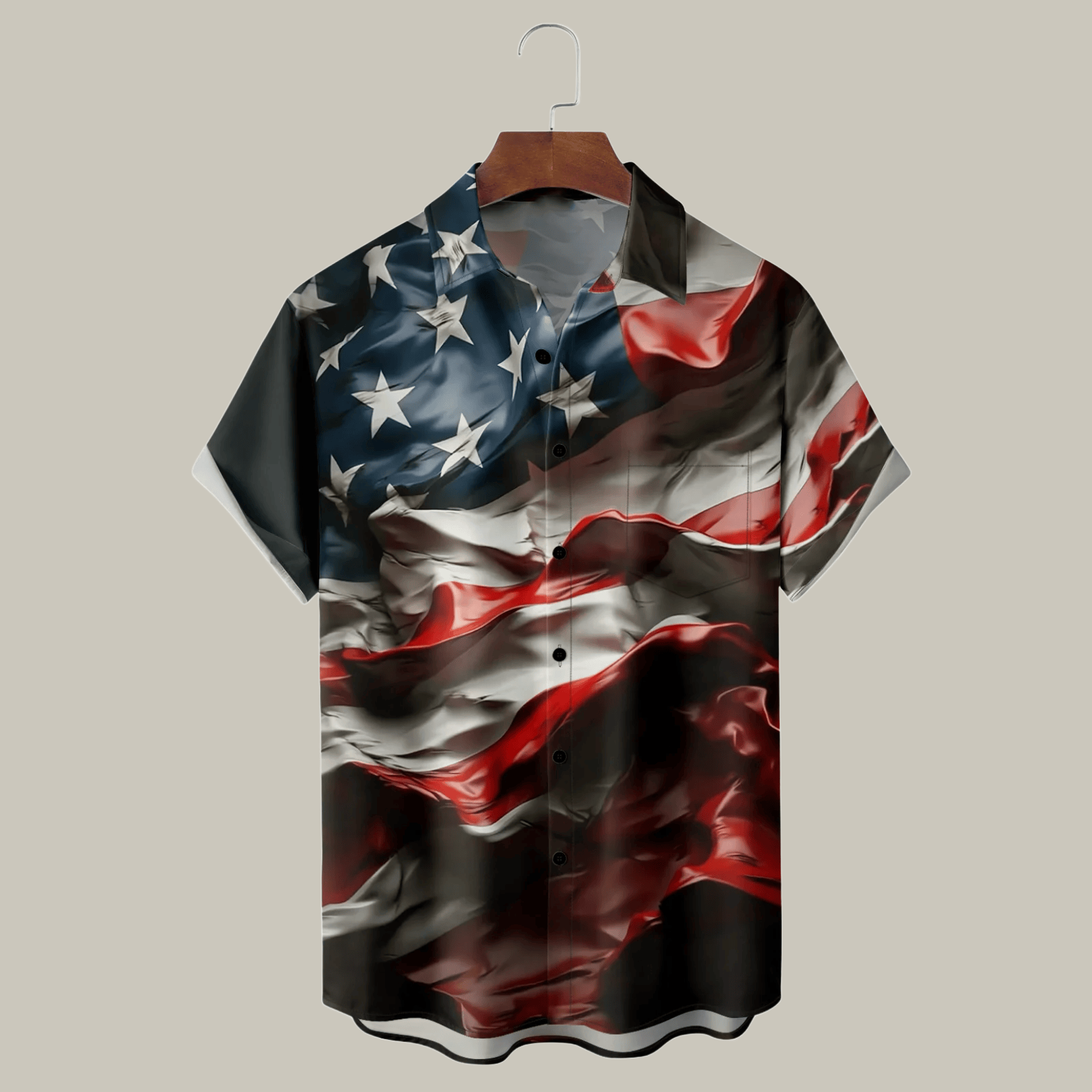 American Flag Independence Day Hawaiian Shirt 4Th Of July Button Up Shirt Patriotic Gifts
