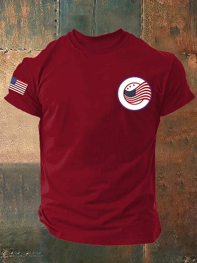 American Flag T Shirt Men Patriotic Graphic Tees 250th Anniversary Gift For Him