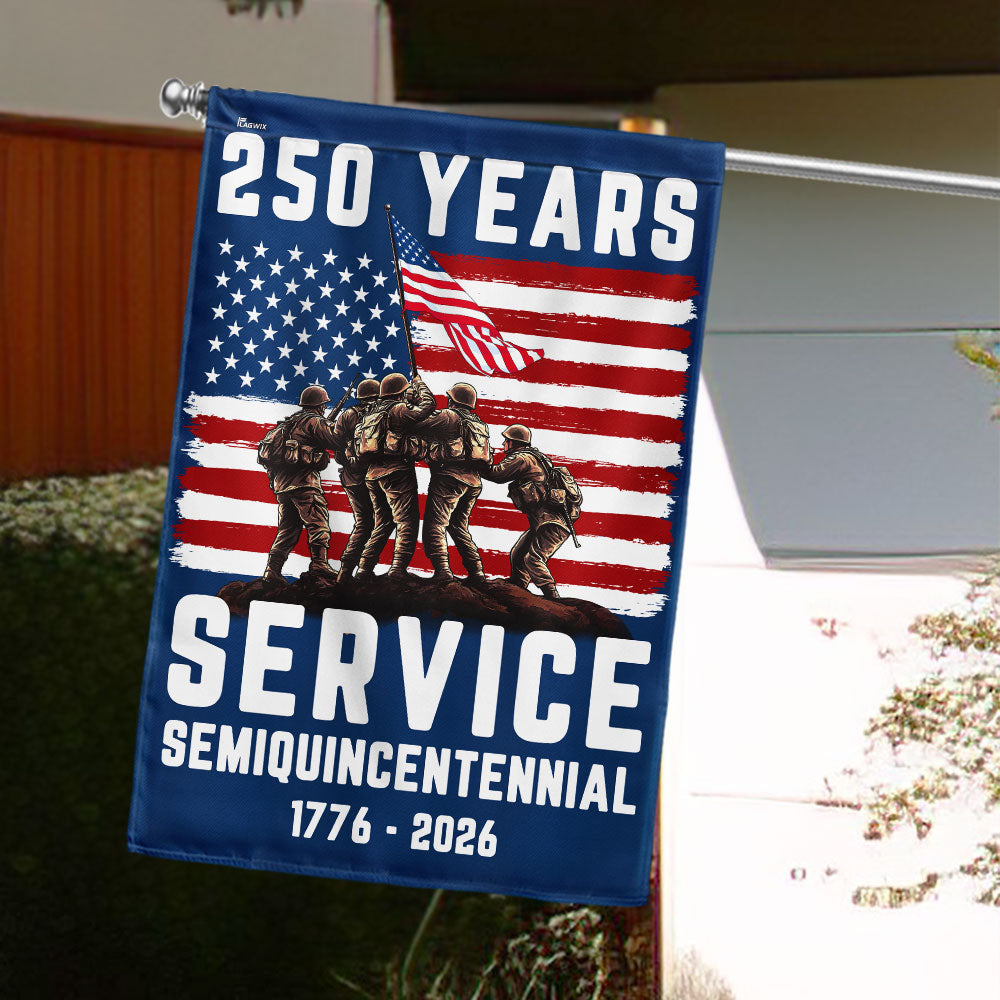 American Flag Usa 250th Anniversary Semiquincentennial Patriotic Canvas Flag