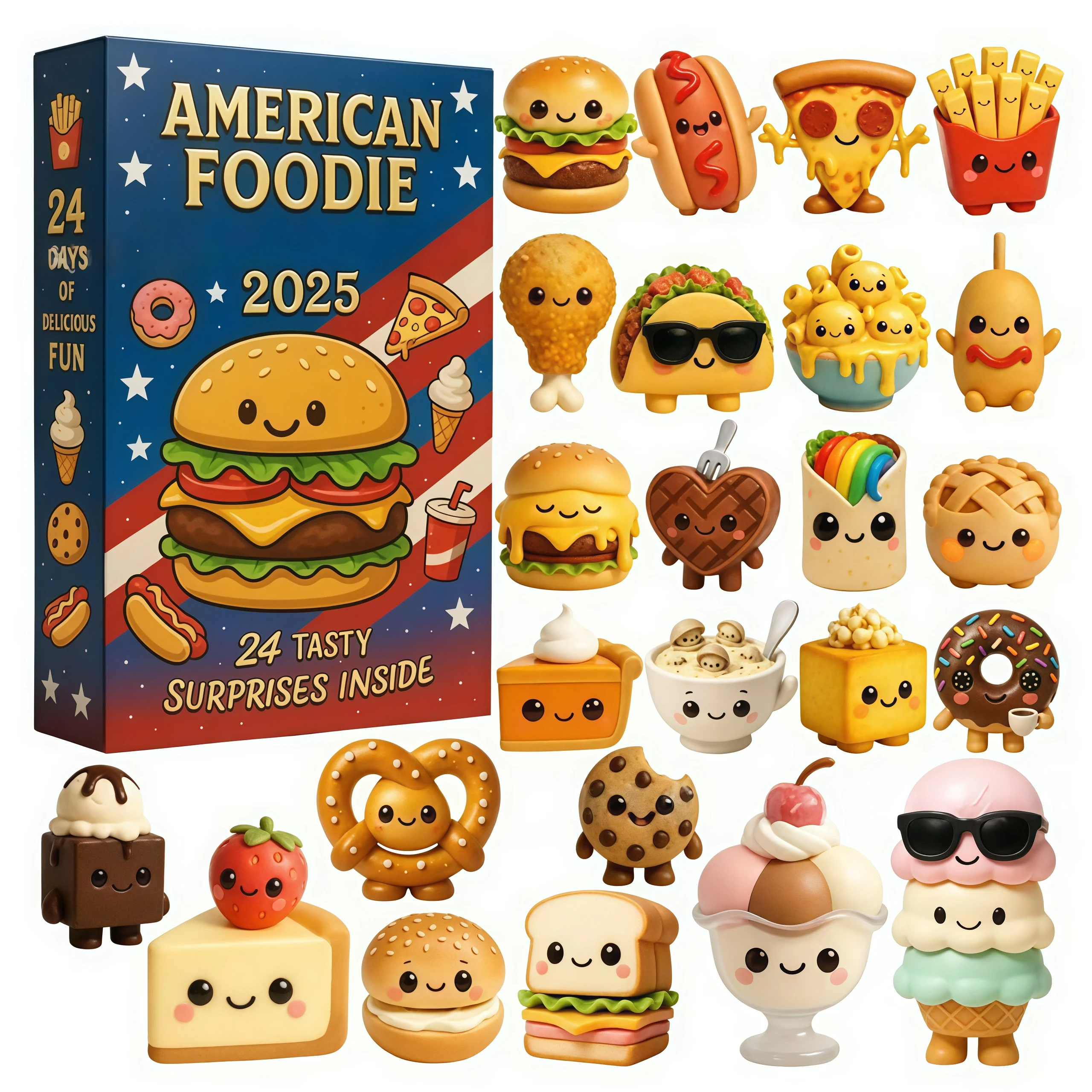 American Foodie Advent Calendar 2025 Festive Countdown Christmas Gifts For Foodie