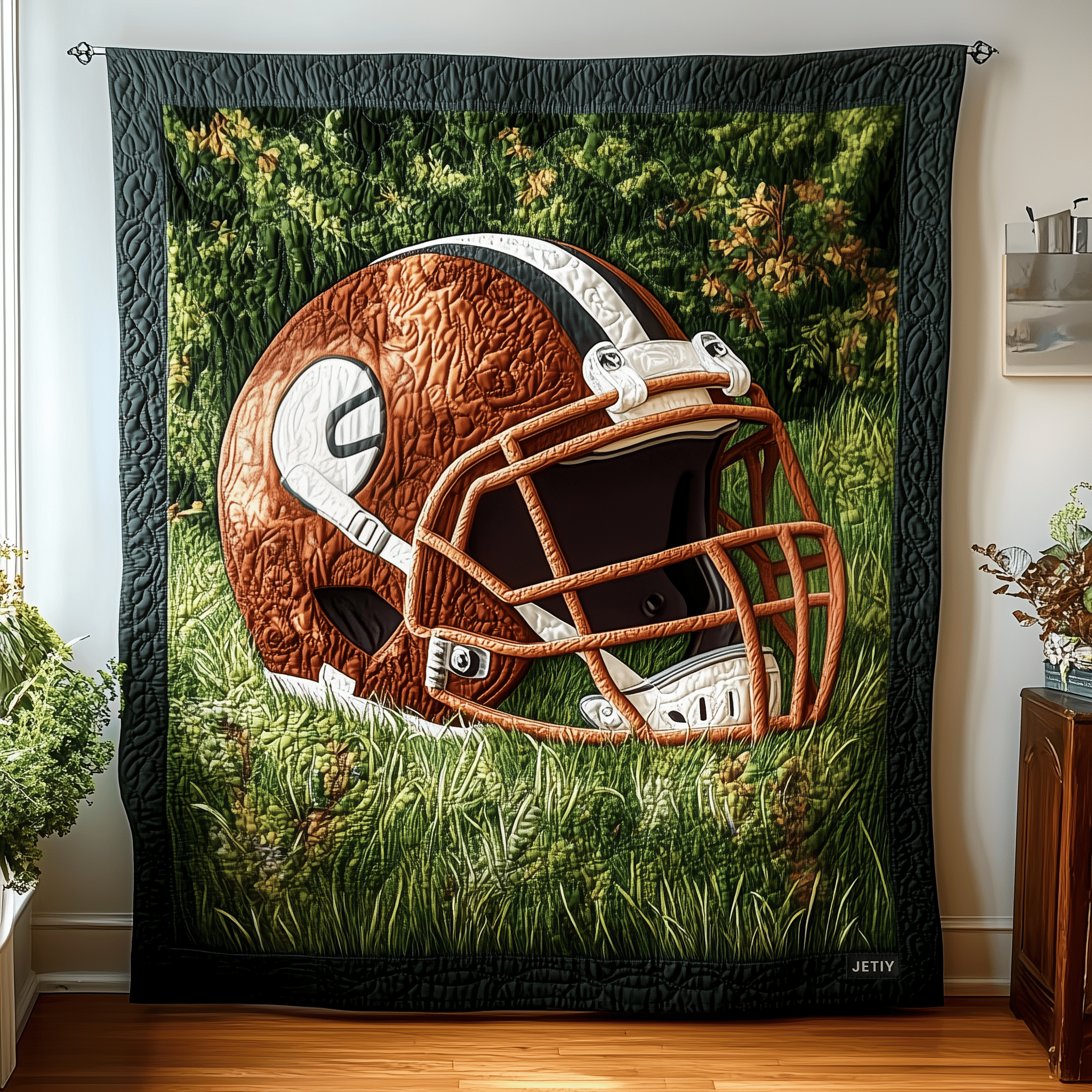 American Football Quilted Blanket Christmas Throw Blanket Best Christmas Gifts For Husband