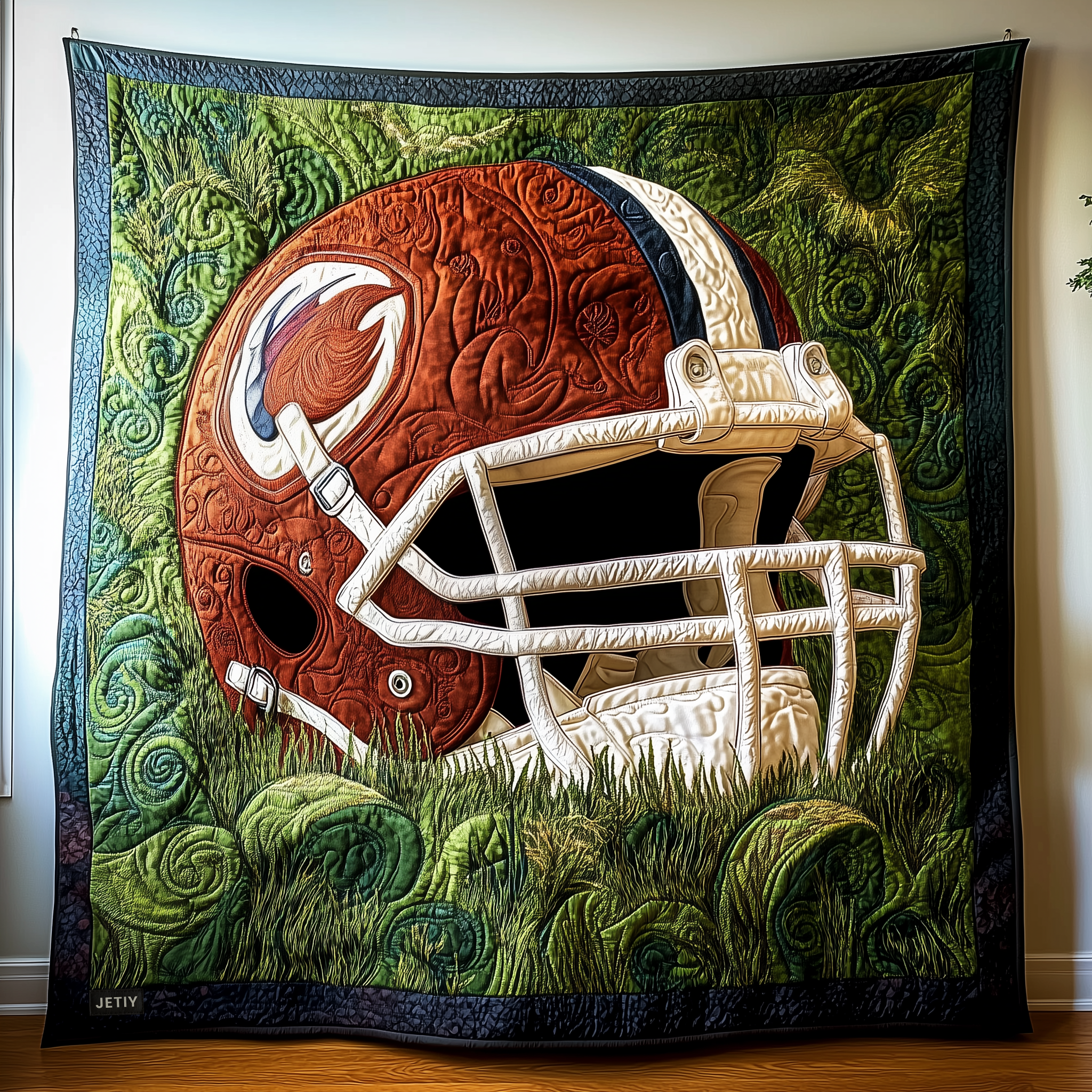American Football Quilted Blanket Christmas Throw Blanket Christmas Gifts For Grandparents