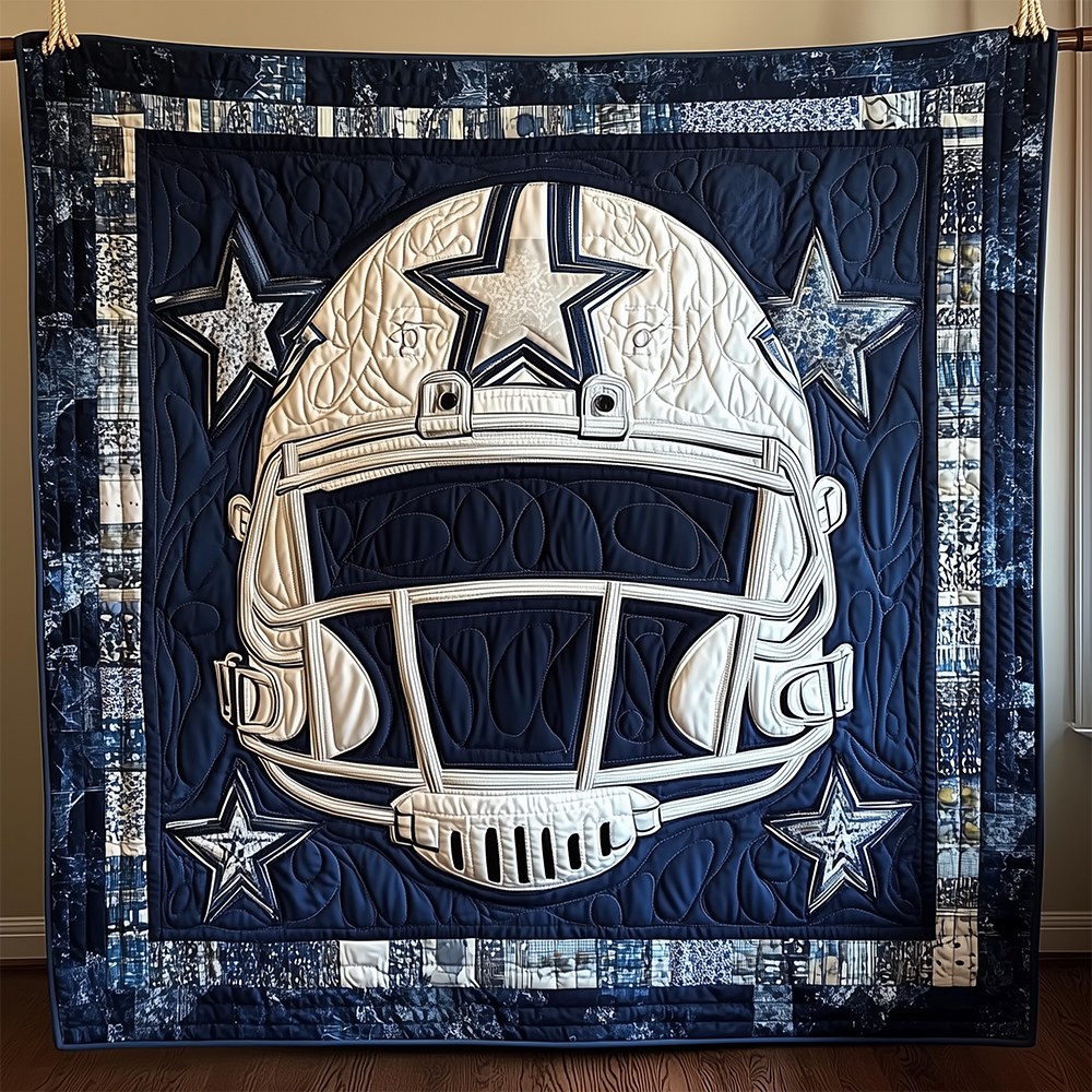 American Football Sport Modern Quilted Blanket Star Rugby Player Cap Best Football Gifts