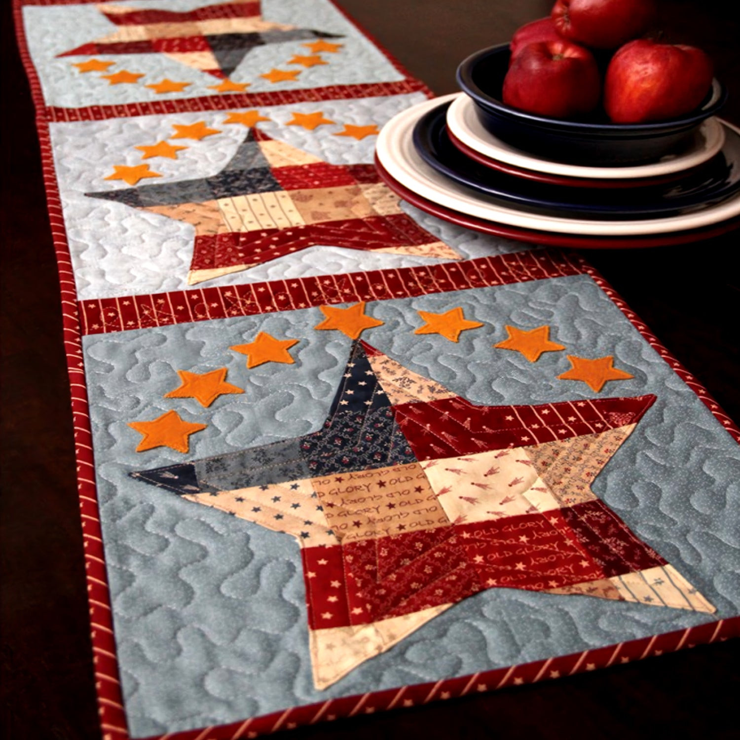 American Heritage Quilted Table Runner Patriotic Decorations Best Christmas Gifts For Mom