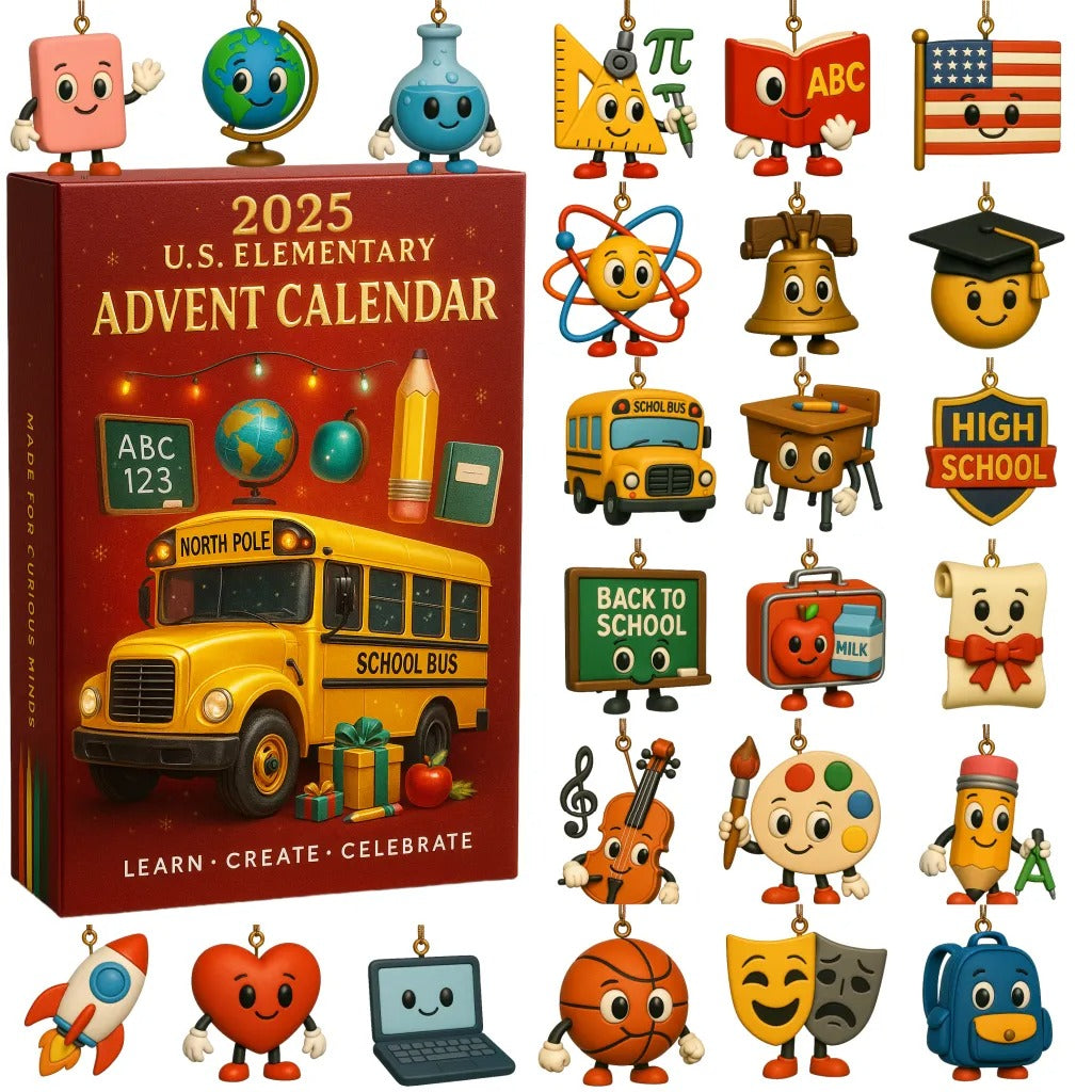 American K 12 Education Advent Calendar 2025 Xmas Advent Calendar Christmas Gift For Kids