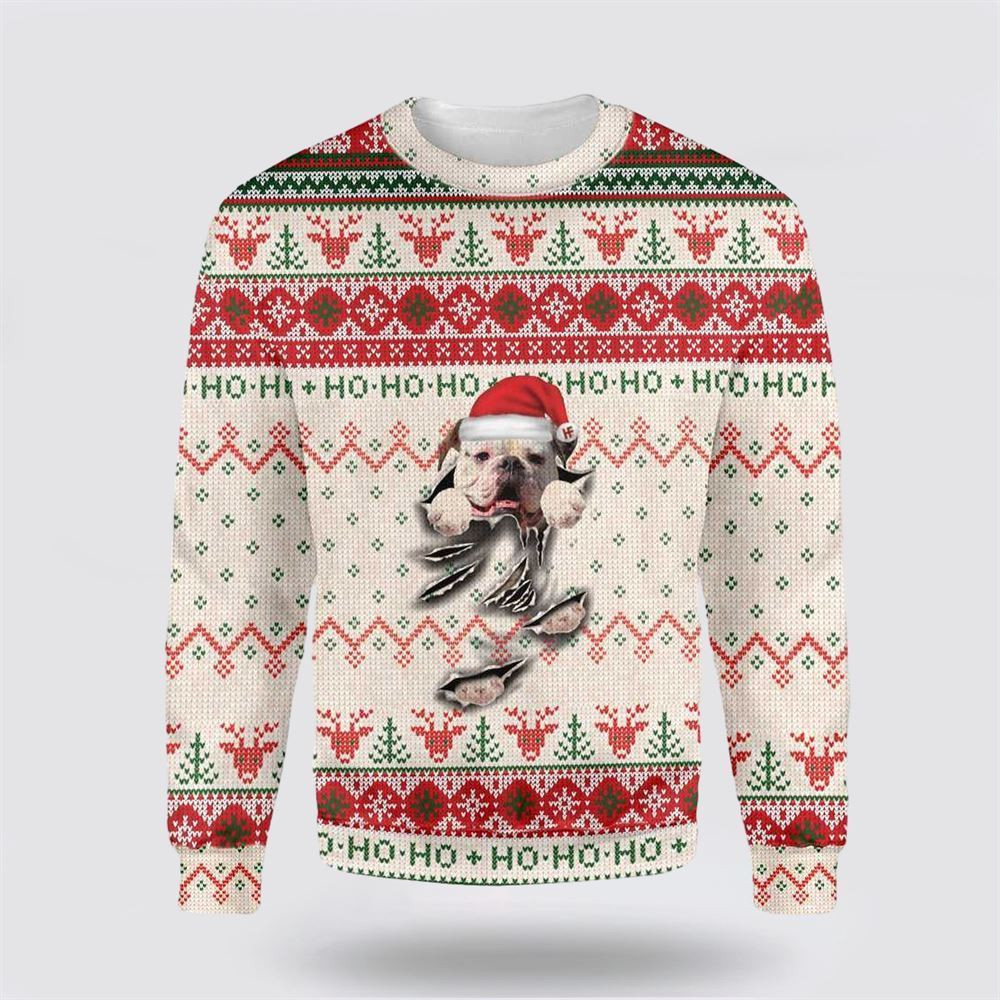 American Pit Bull Terrier Mom Ugly Christmas Sweater Christmas Gift For Dog Love