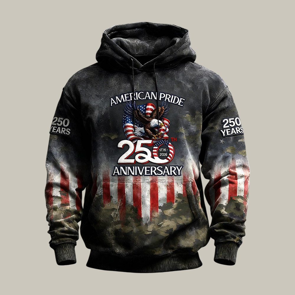 American Pride 250Th Anniversary Hoodie America's Birthday Hooded Sweatshirt
