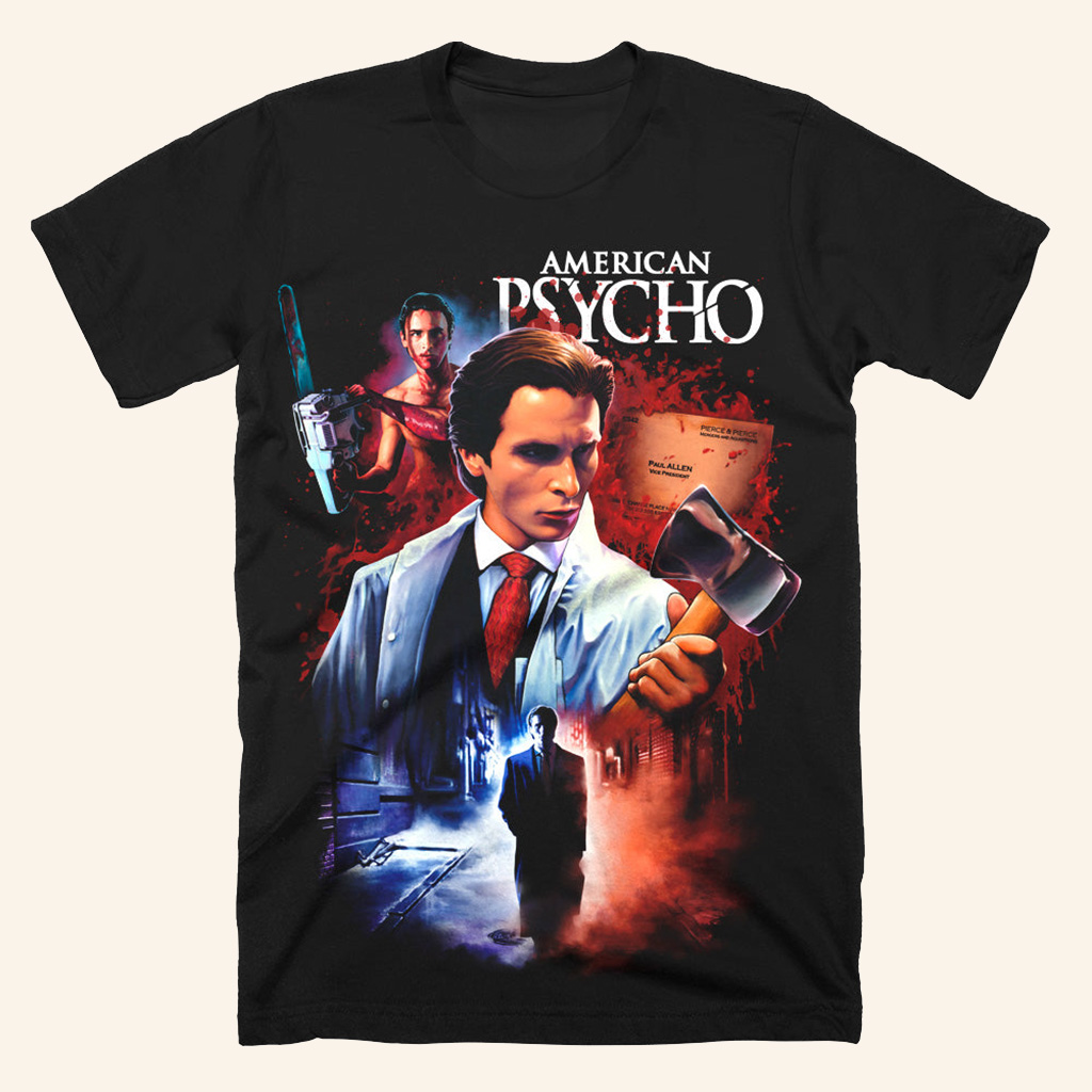 American Psycho Utterly Insane Shirt Halloween Tee Shirts Gifts For Boyfriend American Psycho Utterly Insane Shirt Halloween Tee Shirts Gifts For Boyfriend