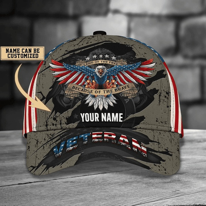 American Veteran Eagle Pride Customized Vintage Cap Perfect Gift For Friends and Husband and Dad on Veterans Day
