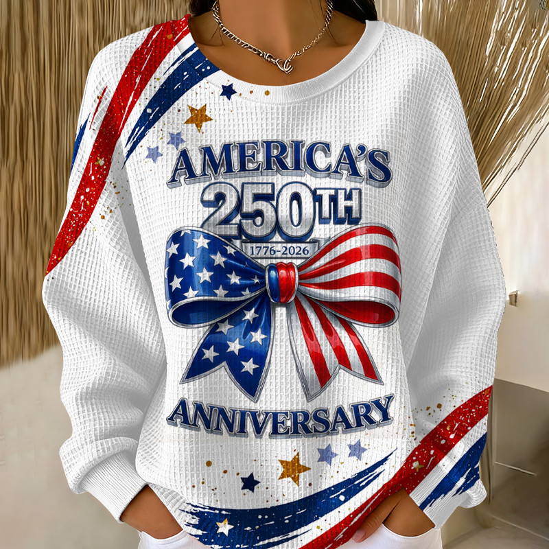 America's 250th Anniversary 1776 2026 Sweatshirt Independence Day Clothing Line 4th Of July Gift
