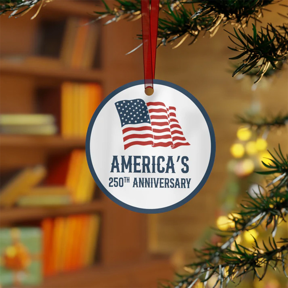 America's 250th Anniversary Christmas Tree Ornament Xmas Decor Christmas Gifts For Patriots