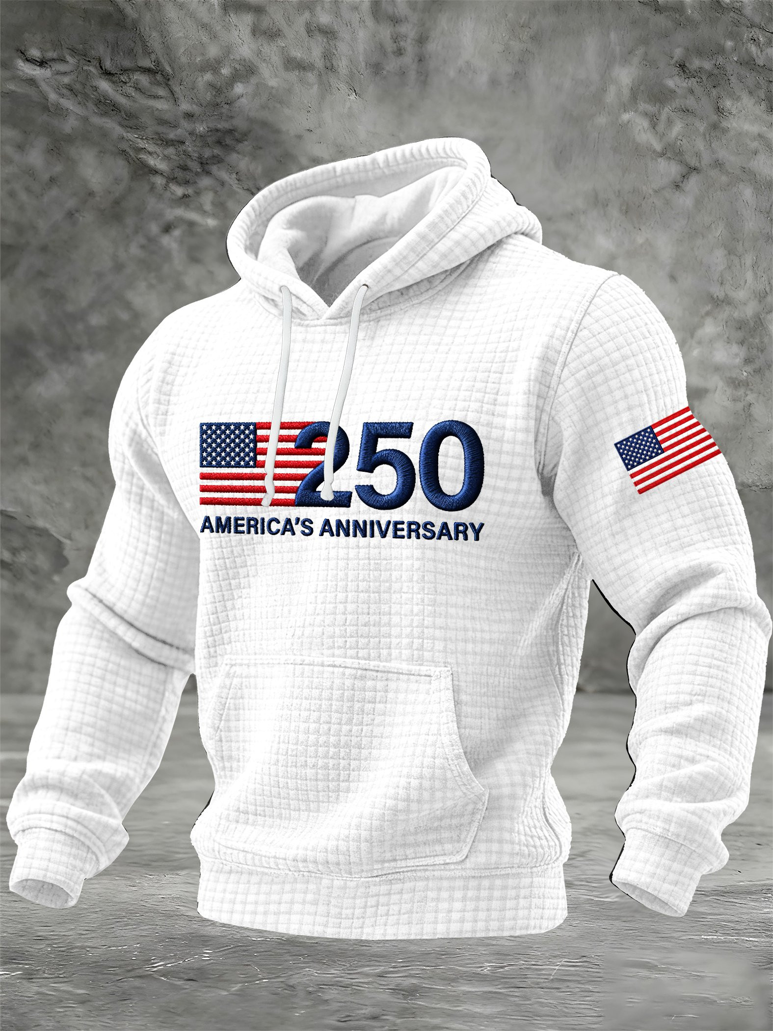 America's 250th Anniversary Hoodie USA Flag Patriotic Apparel Gifts For Husband