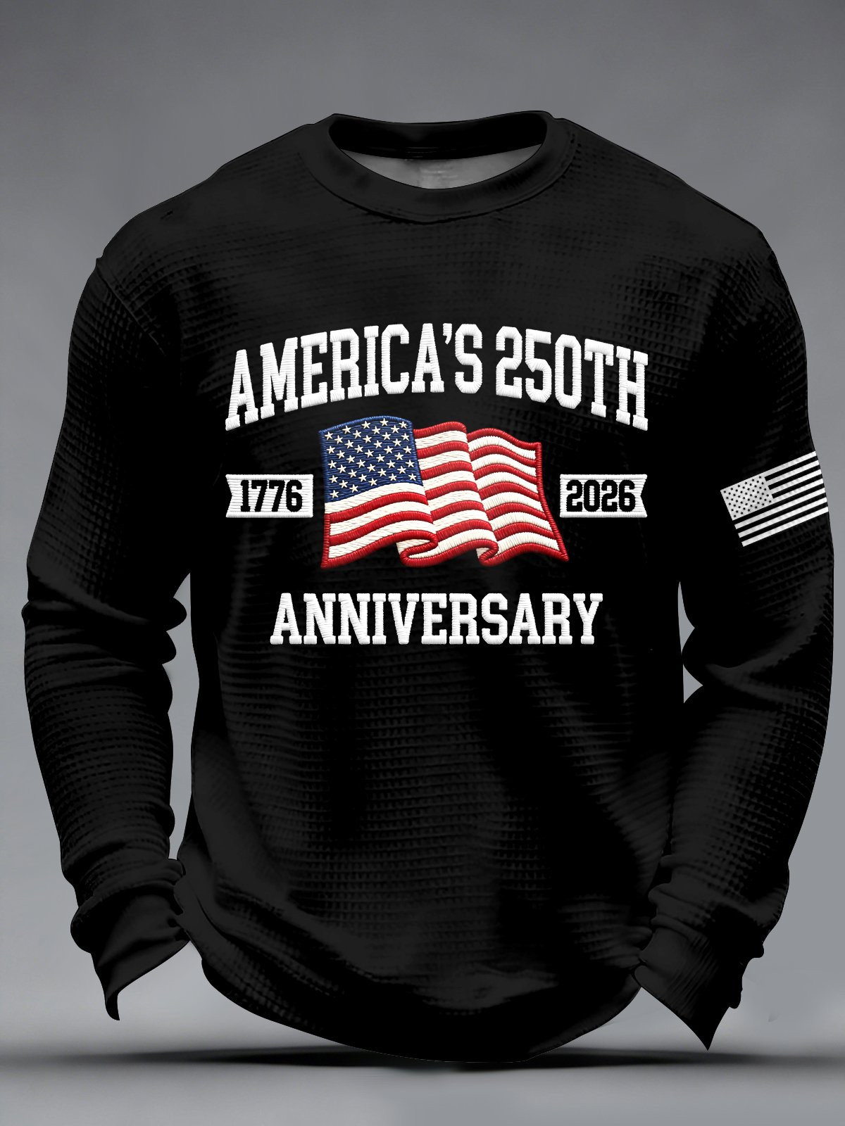 America's 250th Anniversary Long Sleeve Shirt USA Flag 1776 2026 Merch Patriotic Gifts For Men