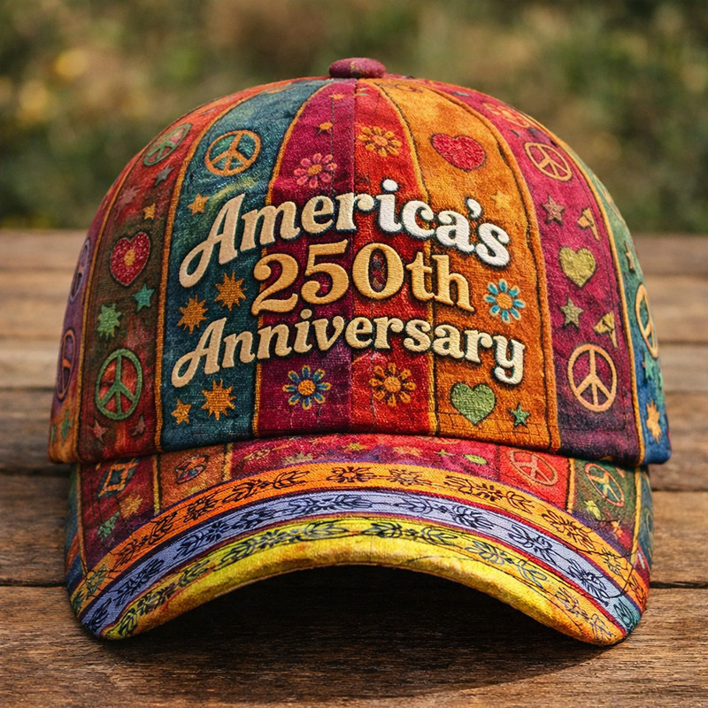 America's Birthday 1776 2026 Hippie Hat Fourth Of July Baseball Cap Present For Him