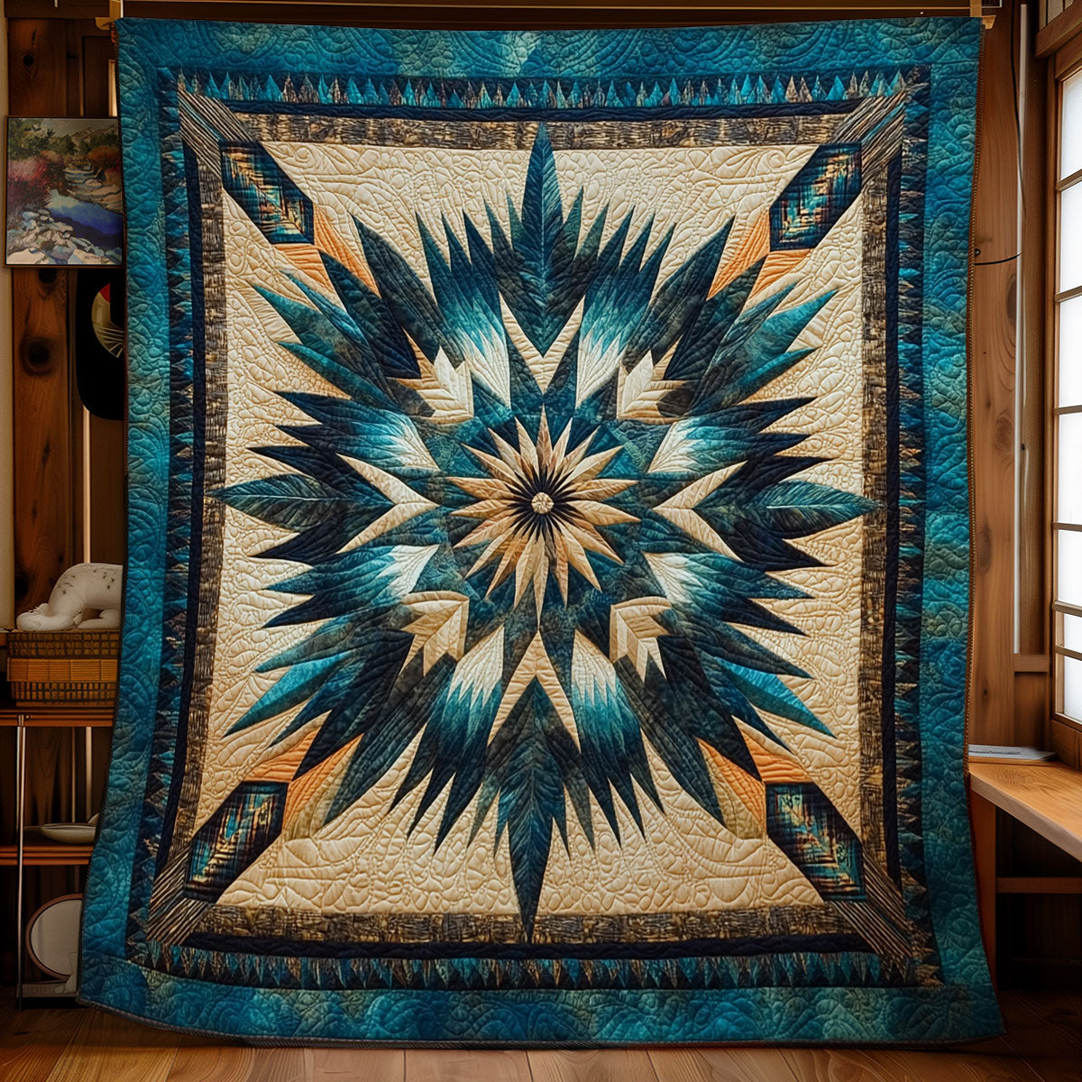 Amethyst Sky Radiance Quilt Blanket Native American Gifts For Family