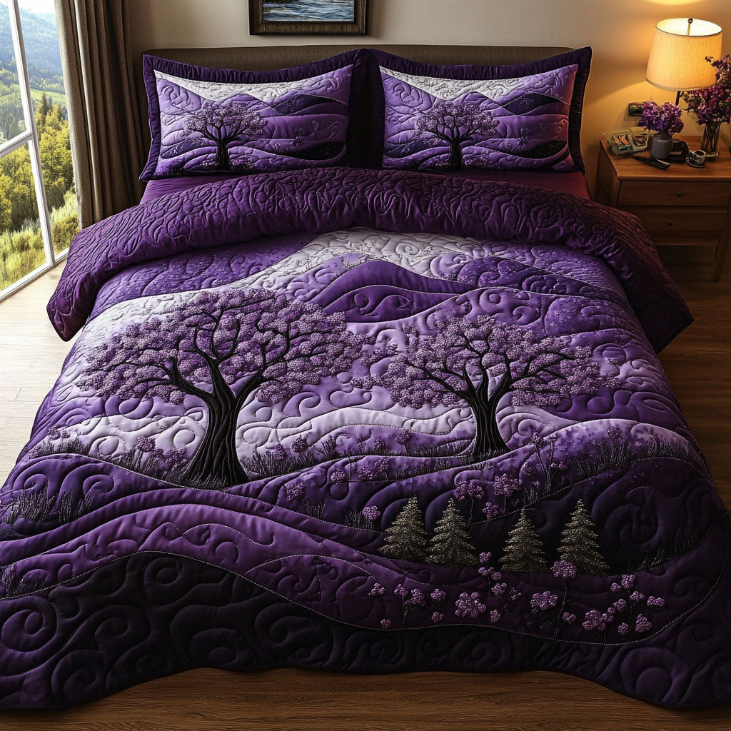 Amethyst Valley Quilted Bedding Set Bedroom Decor Ideas Purple Christmas Presents