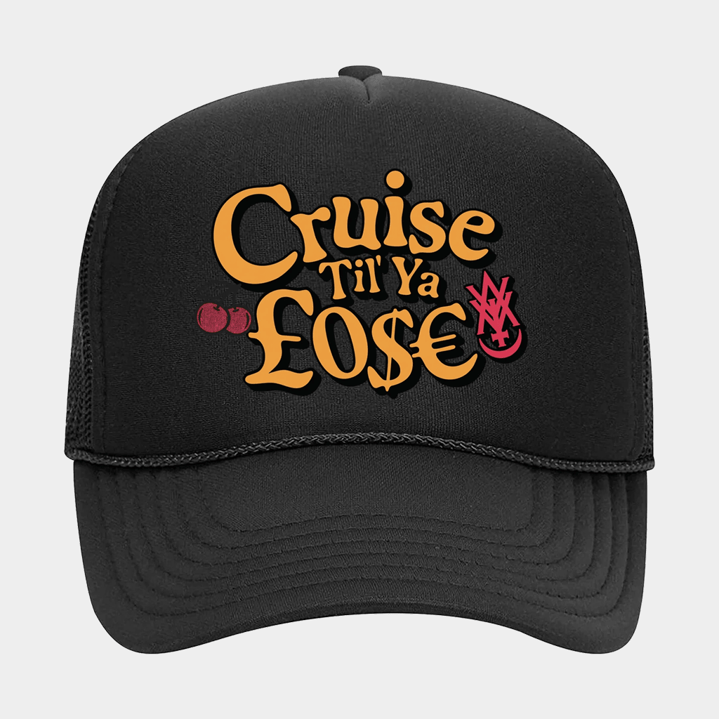 Amigo The Devil Merch Cruise Til You Lose Black Trucker Hat Amigo The Devil Hat Gifts For Son