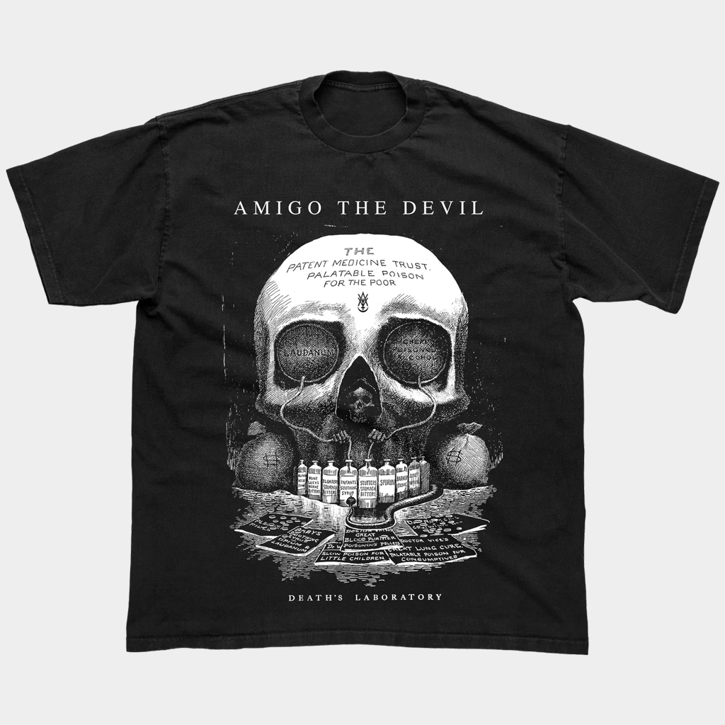 Amigo The Devil Merch Death Lab Black T-Shirt Amigo The Devil Fan Apparel Gifts For Brother