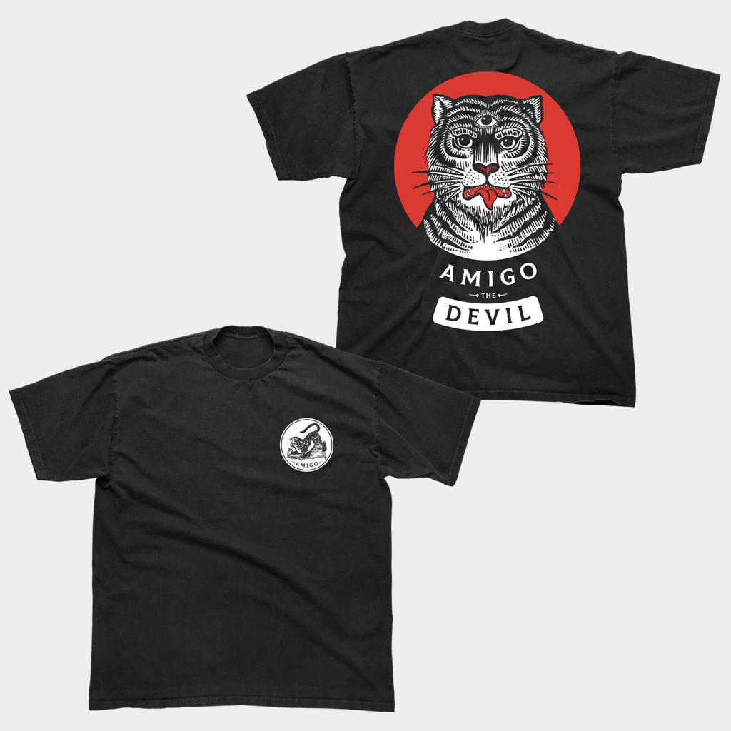 Amigo The Devil Merch Tiger Black T-Shirt Amigo The Devil Shirt Gifts For Brother In Law