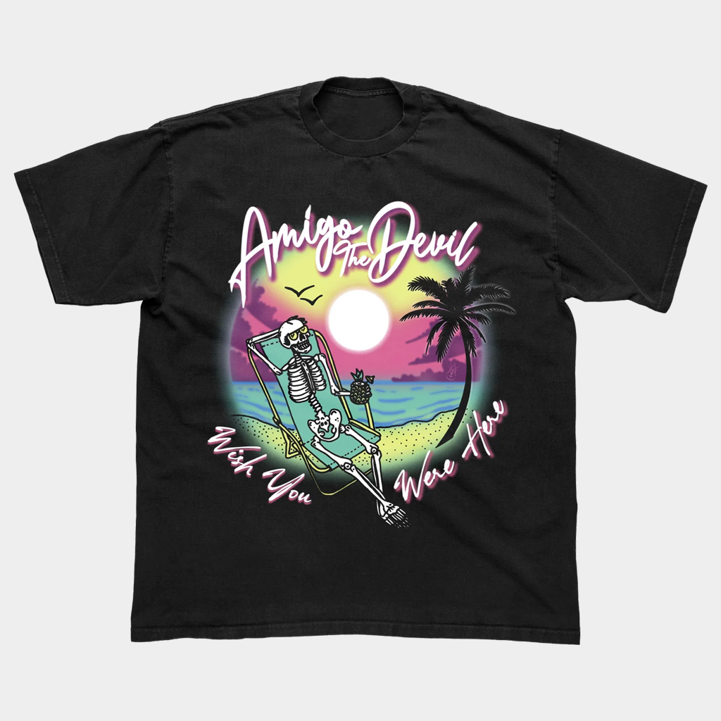 Amigo The Devil Merch Vacation Black T-Shirt Amigo The Devil Wish You Were Here Shirt Gifts Amigo The Devil Merch Vacation Black T-Shirt Amigo The Devil Wish You Were Here Shirt Gifts