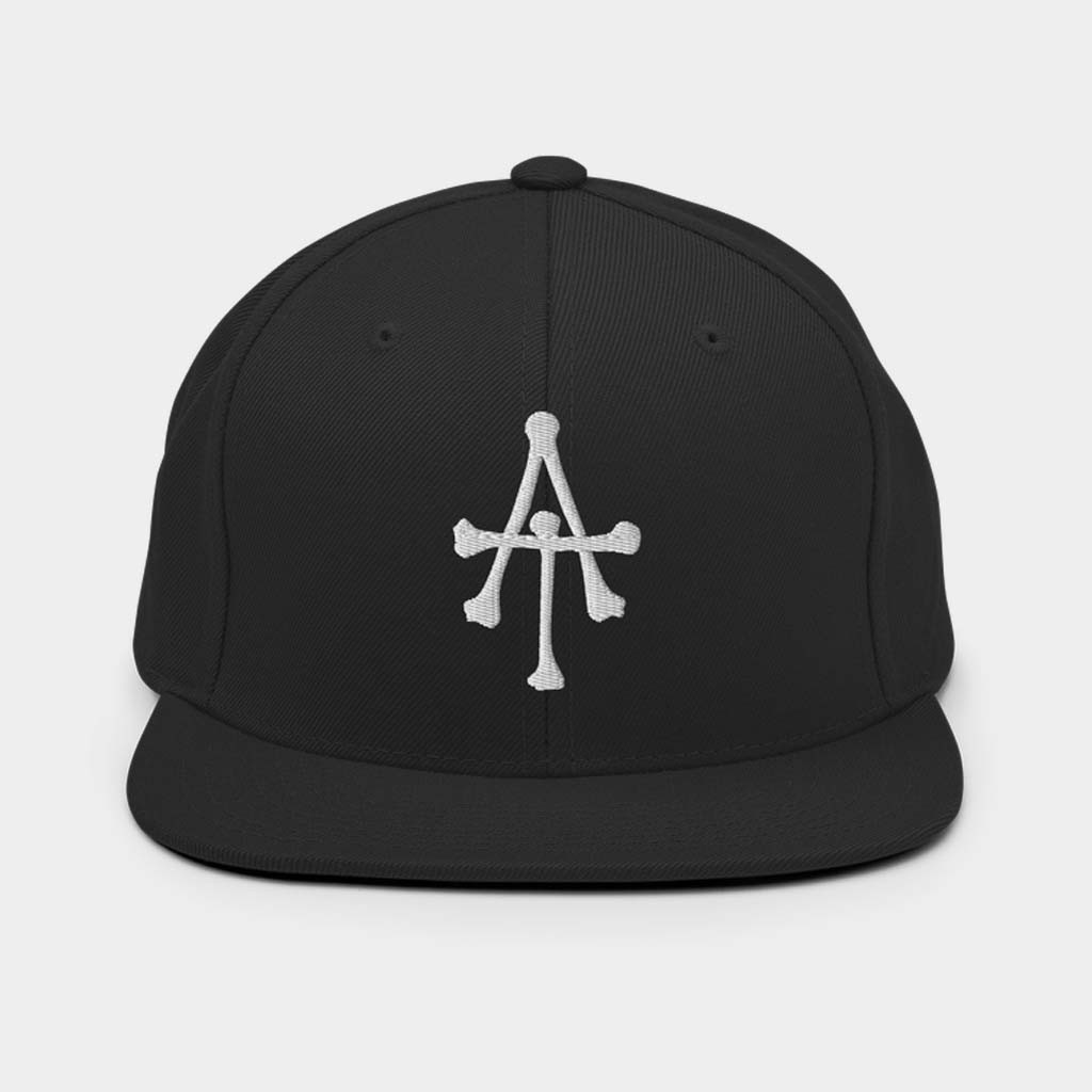 Amory's Tomb Merch White Bones Embroidered Snapback Hat AT Hat Birthday Gift For Husband